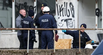 Očevid na zgarištu Vjesnika