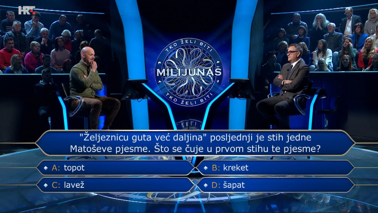 Marin Bolanča i Tarik Filipović, Foto: Tko želi biti milijunaš?/HRT