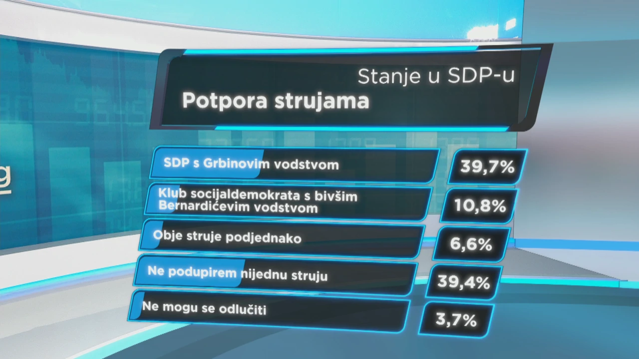 HRejting o stanju u SDP-u. Potpora strujama.