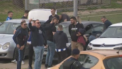 Dinamovi navijači stigli na Poljud, Foto: HTV/HRT