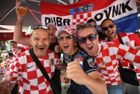 Okupljanje hrvatskih navijača  , Foto: Ante Cizmic /CROPIX