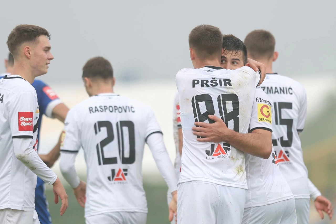 Slavlje igrača Gorice, Foto: Luka Stanzl/PIXSELL