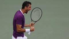 Marin Čilić u dvoboju s De Minaurom