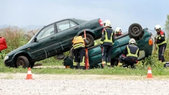 Vježba civilne zaštite na jezeru Savrščak