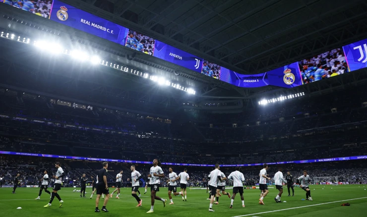 Zagrijavanje igrača uoči utakmice