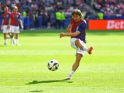 Luka Modrić na zagrijavanju , Foto: Lisi Niesner/REUTERS