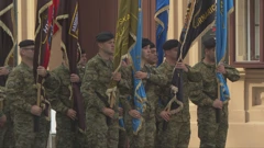 Mimohod vojnih zastava, Foto: HTV/HRT