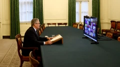 Britanski premijer Keir Starmer na videopozivu