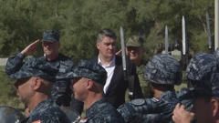 Milanović na ispraćaju 5. hrvatskog kontingenta u NATO-vu operaciju potpore miru "Sea Guardian"