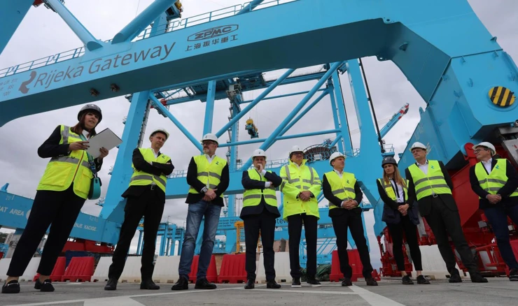 Oleg Butković i Denis Vukorepa u obilasku Rijeka Gatewaya 