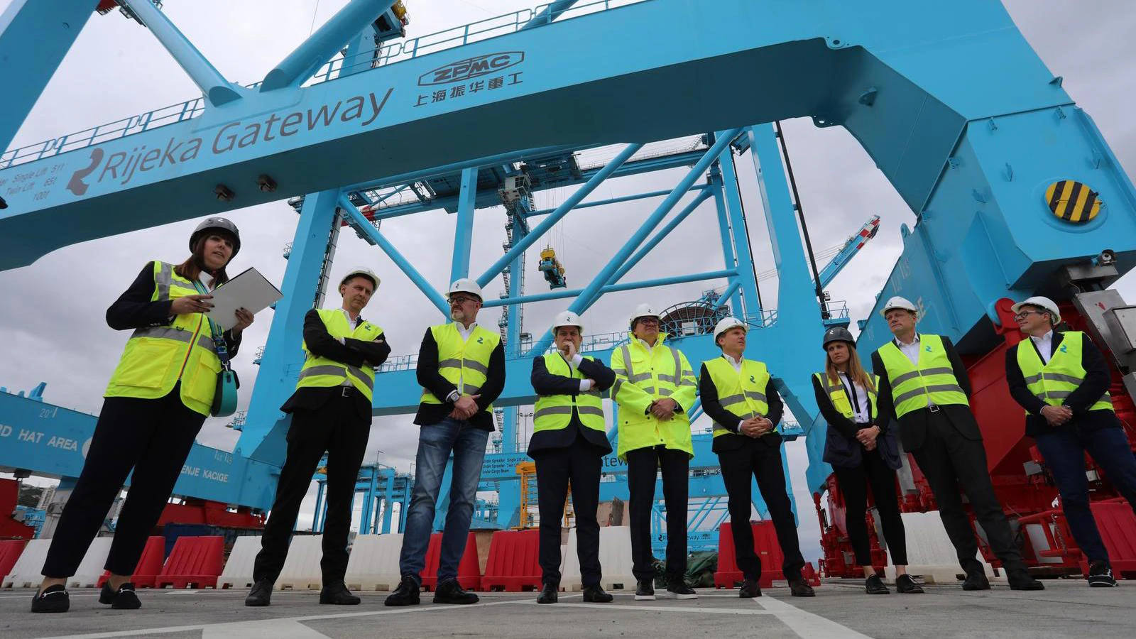 Oleg Butković i Denis Vukorepa u obilasku Rijeka Gatewaya 