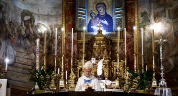 Nedjeljna misa u bazilici svete Franciske Rimske