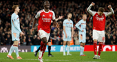  Arsenal - Brentford, Bukayo Saka i Martin Odegaard 