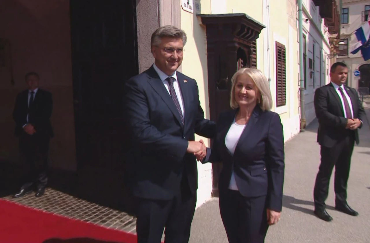 Andrej Plenković i Borjana Krišto