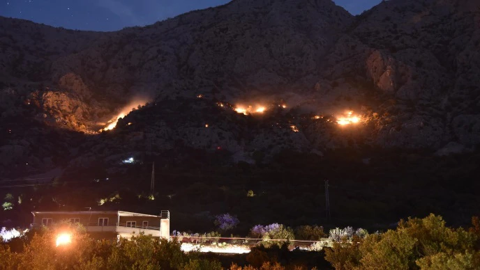 Požar na Biokovu, Foto: Matko Begovic /Pixsell