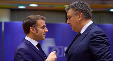 Emmanuel Macron und Andrej Plenković