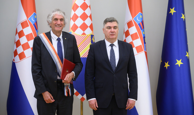 Predsjednik RH odlikovao nobelovca Johna Matthewa Martinisa