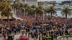 Prosvjed Torcide, Foto: Zvonimir Barisin /Pixsell