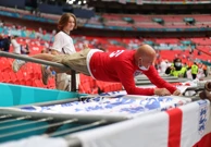 Engleski navijač na Wembleyju, Foto: Carl Recine/Pool via REUTERS