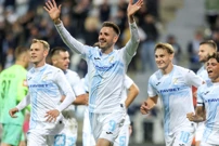 Duje Čop u slavlju sa suigračima, Foto: Nel Pavletic /PIXSELL