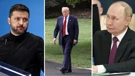 Volodimir Zelenski / Donald Trump / Vladimir Putin