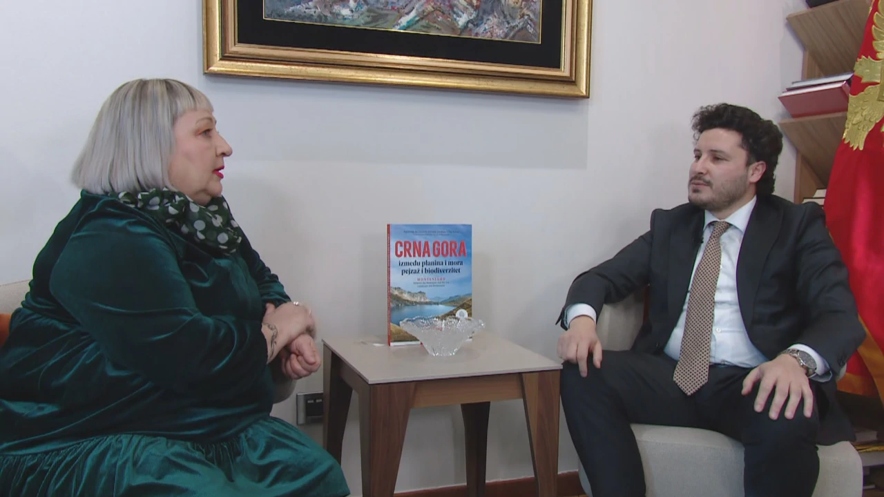 Dritan Abazović u razgovoru s Elizabetom Gojan