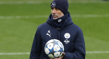 Pep Guardiola na treningu