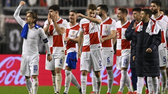 Slavlje hrvatskih nogometaša
