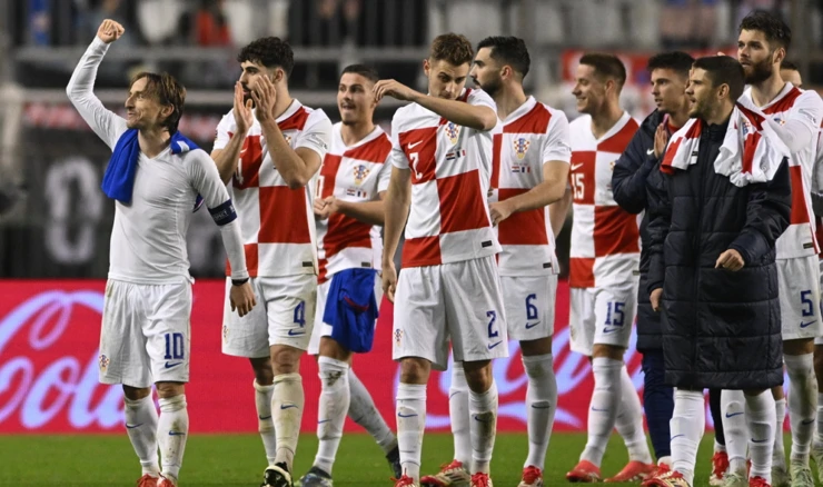 Slavlje hrvatskih nogometaša