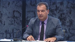 Ministar Vili Beroš na konferenciji nacionalnog stožera civilne zaštite 