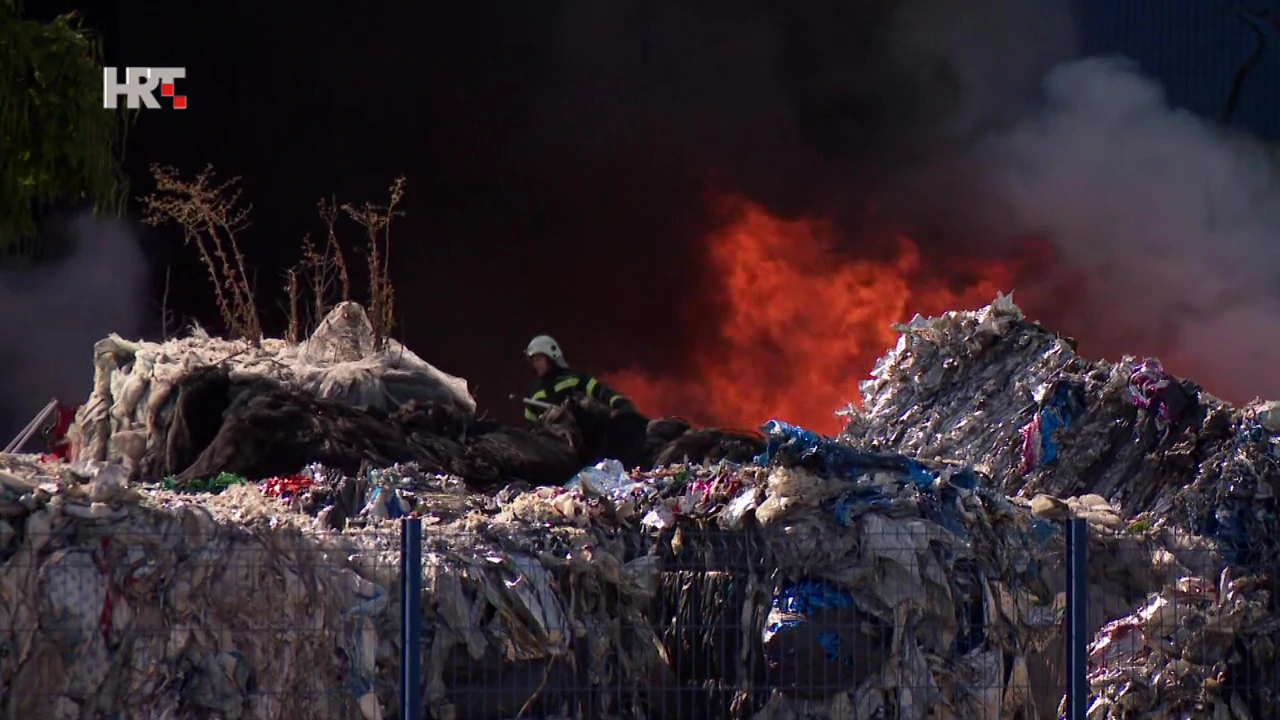 VIDEO: Opet gori u pogonima Drava Internationala, požar pod kontrolom