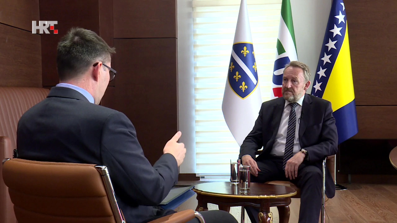 Novinar Igor Rotim u razgovoru s Bakirom Izetbegovićem