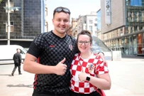 Hrvatski navijači uoči utakmice Hrvatska - Češka , Foto: Goran Stanzl/PIXSELL