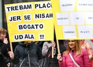 Prosvjed prosvjetara, Foto:  Igor Soban /PIXSELL