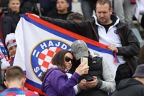 Navijači Hajduka u Koprivnici, Foto: Zeljko Hajdinjak /CROPIX