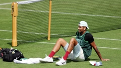 Nick Kyrgios na treningu