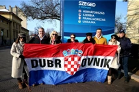 Hrvatski navijači u Szegedu, Foto: Sanjin Strukic/PIXSELL
