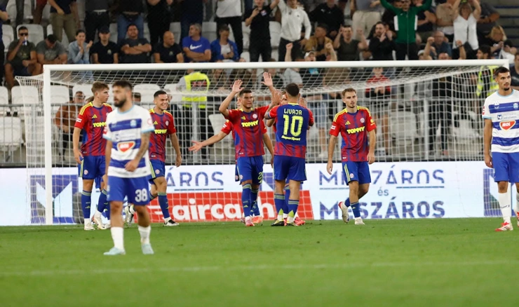Proslava pogotka Hajduka na Opus Areni