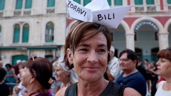 Prosvjed u Splitu, Foto: Ivana Ivanovic/Pixsell
