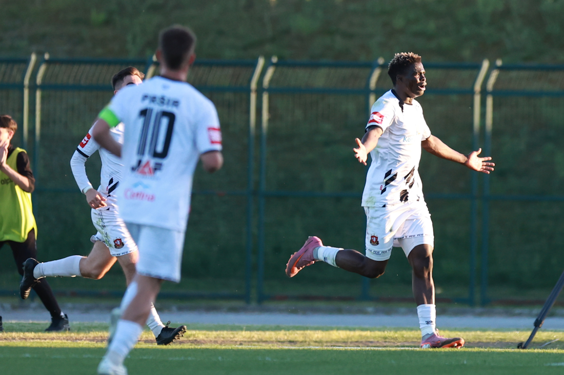  Gorica - Dinamo, Sule Wisdom slavi nakon pogotka, Foto: Slavko Midzor/PIXSELL