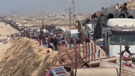 Palestinians fleeing Gaza City