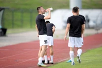 Zagrijavanje uoči utakmice Gorica - Varaždin, Foto: Slavko Midzor/PIXSELL