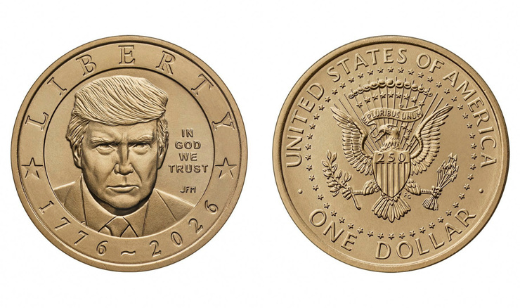 SAD će početi kovati kovanicu od jednog dolara s Trumpovim likom