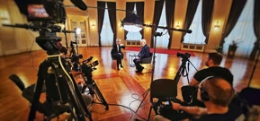 Mirko Galić i Morana Kasapović, Foto: Dario Hacek/HRT