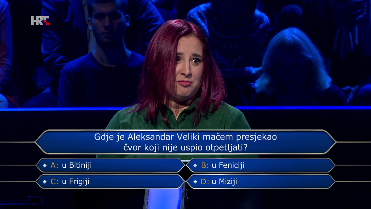 Maja Bulatović, Foto: Tko želi biti milijunaš?/HRT