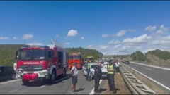 Prevrnuo se kamion na A1, Foto: HTV/HRT