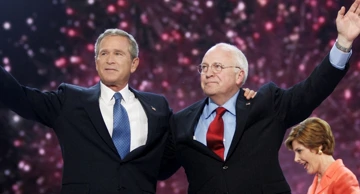 George W. Bush s Dickom Cheneyem na Republikanskoj konvenciji 2004. godine