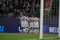 Slavlje Modrih nakon vodećeg gola, Foto: Luka Stanzl/GNK Dinamo/Pixsell