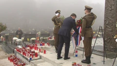 Predsjednik Vlade na polaganju vijenaca, Foto: HTV/HRT