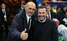Treneri Juventusa i Galatasaraya Luciano Spalletti i Okan Buruk, Foto: Umit Bektas/REUTERS